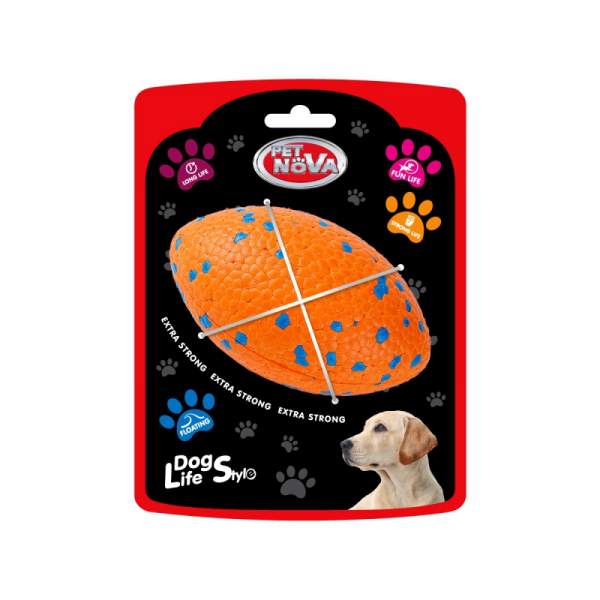 Rugby PET NOVA 11CM mit extrem hoher Bissfestigkeit. Größe S